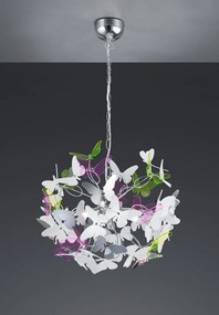 Gyerek függőlámpa műanyag búrával ø 50 cm Butterfly – Reality