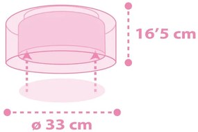 Dalber 41596 - Gyermek mennyezeti lámpa UNICORNS 2xE27/60W/230V