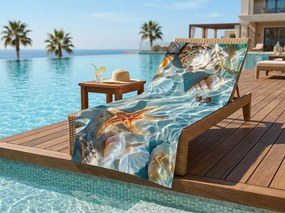 Gyorsan száradó CORALIA színes strand fürdőlepedő 70 x 140 cm, 100% mikroszál