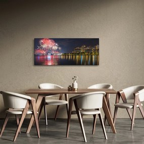 A szingapúri tűzijáték képe (120x50 cm)