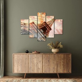 Kép - Eiffel-torony vintage stílusban (150x105 cm)