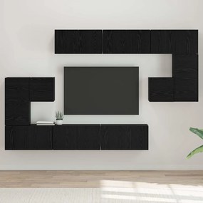 TV szekrény garnitúra 10 pcs Musta tammi 60 x 30 x 30 cm