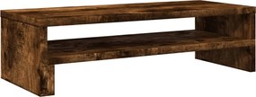 vidaXL füstös tölgy színű szerelt fa monitorállvány 54 x 22 x 15 cm
