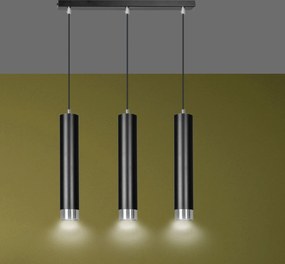 Emibig modern függeszték kibo króm fekete emi643/3