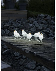 Karácsonyi kültéri dekoráció Madarak, 40 LED, 5 db