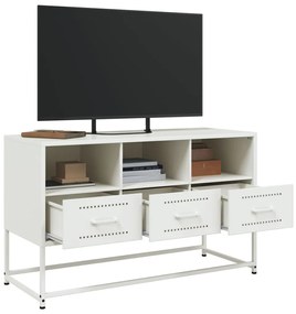 fehér acél TV-szekrény 100,5x39x60,5 cm