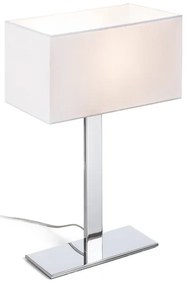 RENDL R11983 PLAZA asztali lámpa, dekoratív fehér króm