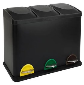 UTC 45 l fekete szelektĂv hulladĂ©kgyƱjtĆ kuka 270645