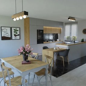 Csillár zsinóron MILUZA 4xE27/15W/230V