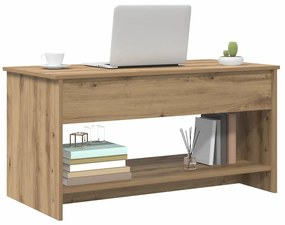 Dohányzóasztal kézműves tölgy 102 x 50 x 52.5 cm Faanyag