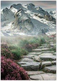 Poszterek 70x100 Hegyi kilátás Tájkép Köd