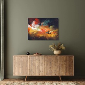 Kép - Az űrben úszó ember (üvegen) (70x50 cm)