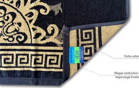 Zeus fekete strandtörölköző