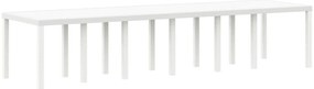 15 Darabos Kerti Étkező Garnitúra Fehér Polirattan, Kert Asztal Fehér 200x100x73 cm Polirattan, Kert Asztal Fehér 150x100x73 cm Polirattan, Kert Székek 2 db Fehér Polirattan, Kert Székek 4 db Fehér Polirattan