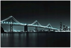 Poszterek 185x125 Usa Híd az éjszakában Fények