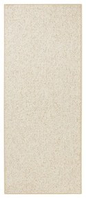 Krémszínű futószőnyeg 80x200 cm Wolly – BT Carpet