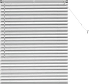 vidaXL Zsalugáter Redőnyök Ezüst 130 x 100 cm Alumínium