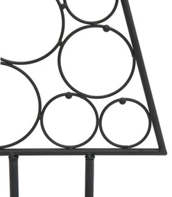 fekete fém karácsonyfa dekorációhoz 90 cm