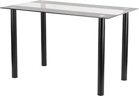 Riona 120 cm szögletes üveg étkezőasztal fekete