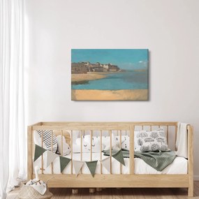 Kép - Odilon Redon, Village by the Sea in Brittany, reprodukciók (90x60 cm)