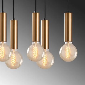 TEMPO kábelcsillár 10x E27/40W/230V, arany