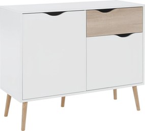 komód, tölgy sonoma/fehér, OSLO 75387