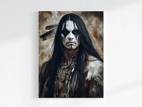 Poszter Figura Portré Indián Harcos Etno Vezér 60x80