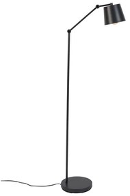 Fekete állólámpa fém búrával (magasság 135 cm) Hajo – White Label