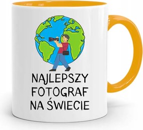 Sárga Fotós Bögre A Világ Legjobb Fotósa fényképes nyomtatással