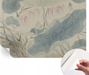 Fotótapéta Fali tapéta Hálószobába és Nappaliba Lótusz levelek 104x70 cm