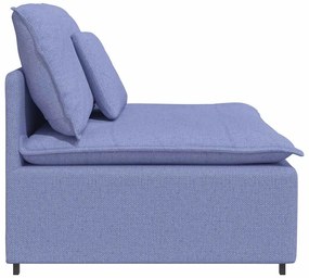 farmerkék moduláris kanapé középső modul párnákkal 100 cm