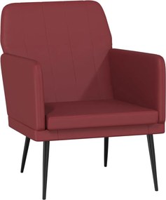 vidaXL bordó műbőr fotel 61 x 78 x 80 cm