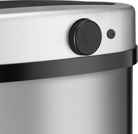 Automatikus érintésmentes hulladékgyűjtő 50 L ezüst