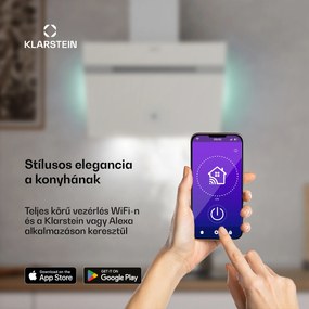 Klarstein Alina elszívó sapka, 60 cm, 680 m³/h, Csendes, EEK A++