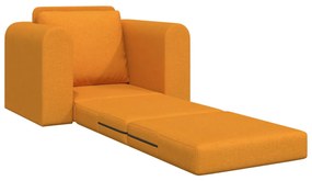 Földi kanapéágy 2 az 1-ben Sötét Sárga 98x71x83 cm Textil