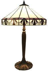 Tiffany asztali lámpa Barna Ø 41x63 cm