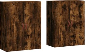 vidaXL 2 db füstös tölgy színű faliszekrény 69,5 x 34 x 90 cm