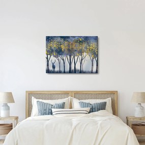 Kép egy szarvasról az erdőben (70x50 cm)