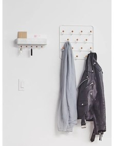 Fehér-natúr színű fém ajtófogas 36 cm Estique – Umbra
