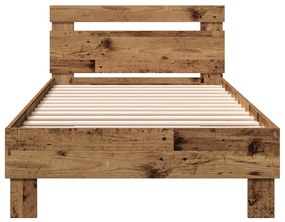 Régi Fa Ágykeret 90x200 cm - Mérnöki faforgácsból készült