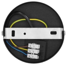 Felületre szerelt csillár SARTA 1xE27/60W/230V fekete/juta