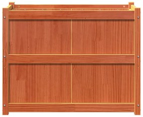 viaszbarna tömör fenyőfa kerti virágláda 90 x 50 x 70 cm