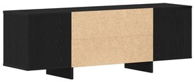 TV szekrény fekete tölgy 120x30x40,5 cm összeszerelve