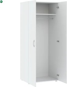 BASIC Ruhásszekrény Fehér Színben 74 cm 2D