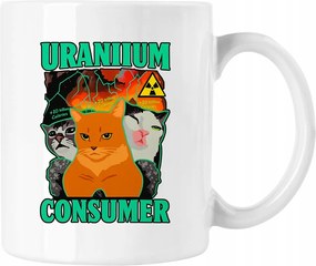 Bögre uránium consumer vicces fehér 330ml