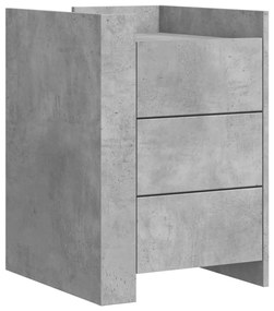 Betonszürke szerelt fa éjjeliszekrény 45 x 50 x 65 cm
