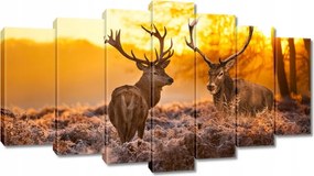 Vászonkép 140x80 Szarvasok a rikkancson