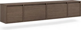 Zolia fali négyajtós TV-szekrény 180 cm - elegant dió
