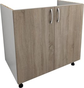 Benita 2 ajtós Alsó konyhaszekrény Sonoma Tölgy-Fehér 80x50x80 cm