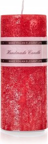Dekorációs gyertya elegáns 5x12 cm piros